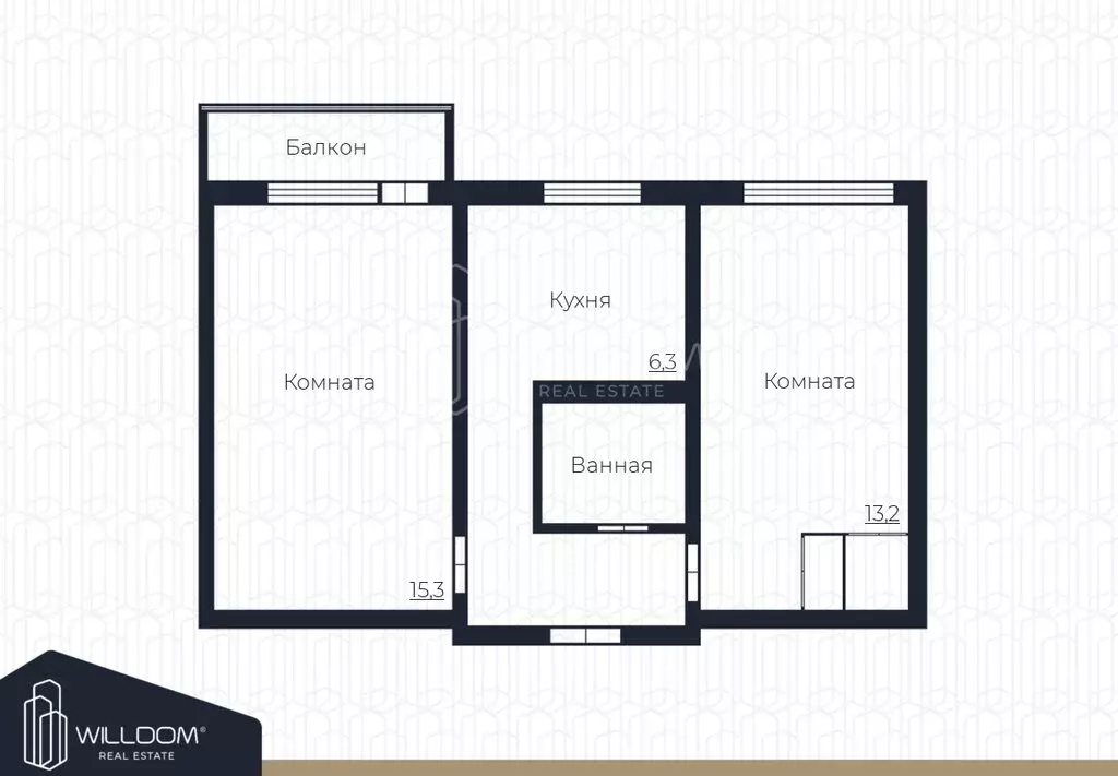 2-комнатная квартира: Екатеринбург, улица Победы, 18 (41.3 м) - Фото 1