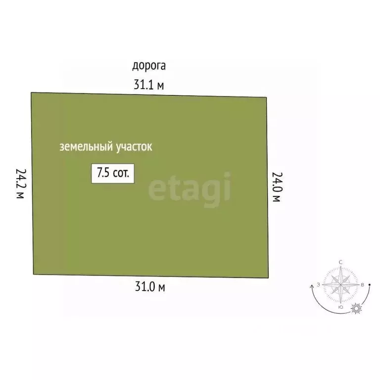 Участок в Тюменская область, Тюменский муниципальный округ, д. Ушакова ... - Фото 2