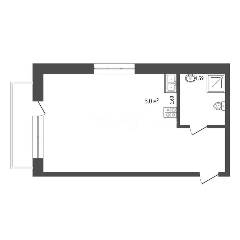Квартира-студия: Москва, Нагорная улица, 26к1 (16.2 м) - Фото 0