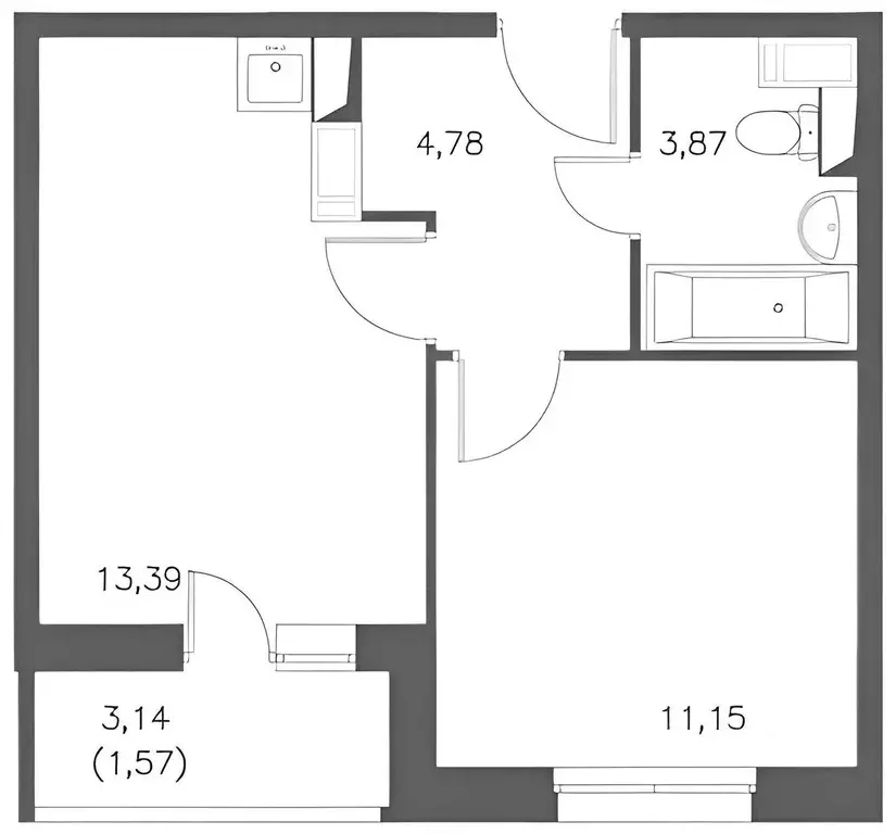 1-к кв. Москва Рязановское поселение, ул. Логинова, 7к1 (36.0 м) - Фото 1