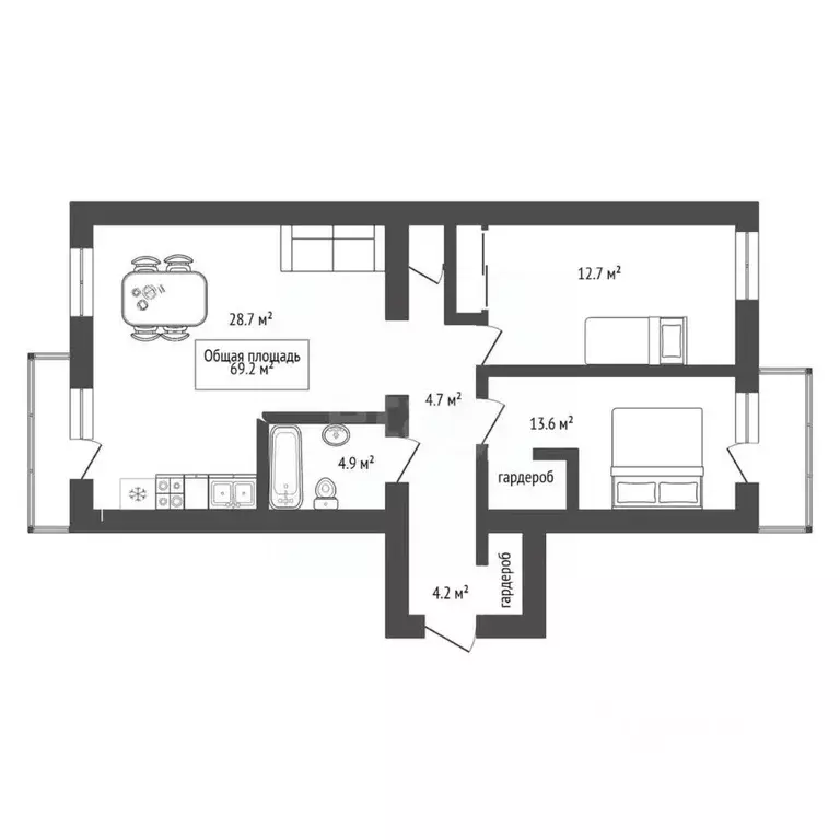 3-к кв. Новосибирская область, Новосибирский район, Станционный ... - Фото 1