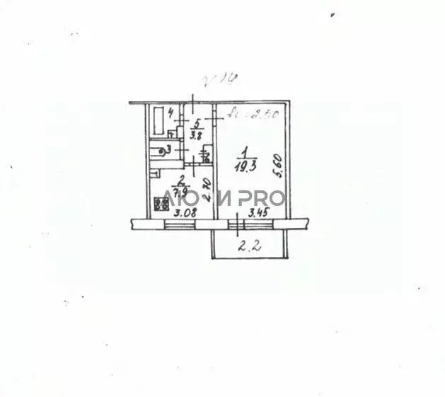 1-к кв. Тверская область, Тверь пер. Трудолюбия, 43 (37.3 м) - Фото 2
