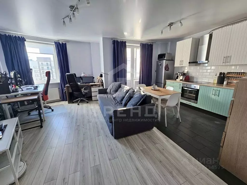 Студия Ленинградская область, Мурино Всеволожский район, ул. ... - Фото 1