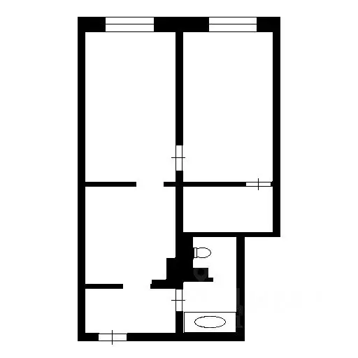 2-к кв. Кемеровская область, Прокопьевск ул. Есенина, 36 (50.6 м) - Фото 2