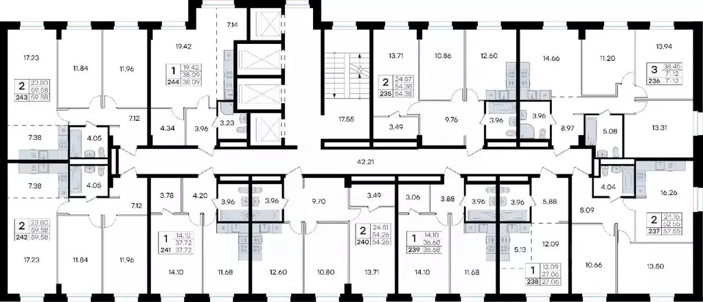 2-к кв. Приморский край, Владивосток ул. Тухачевского (59.58 м) - Фото 2