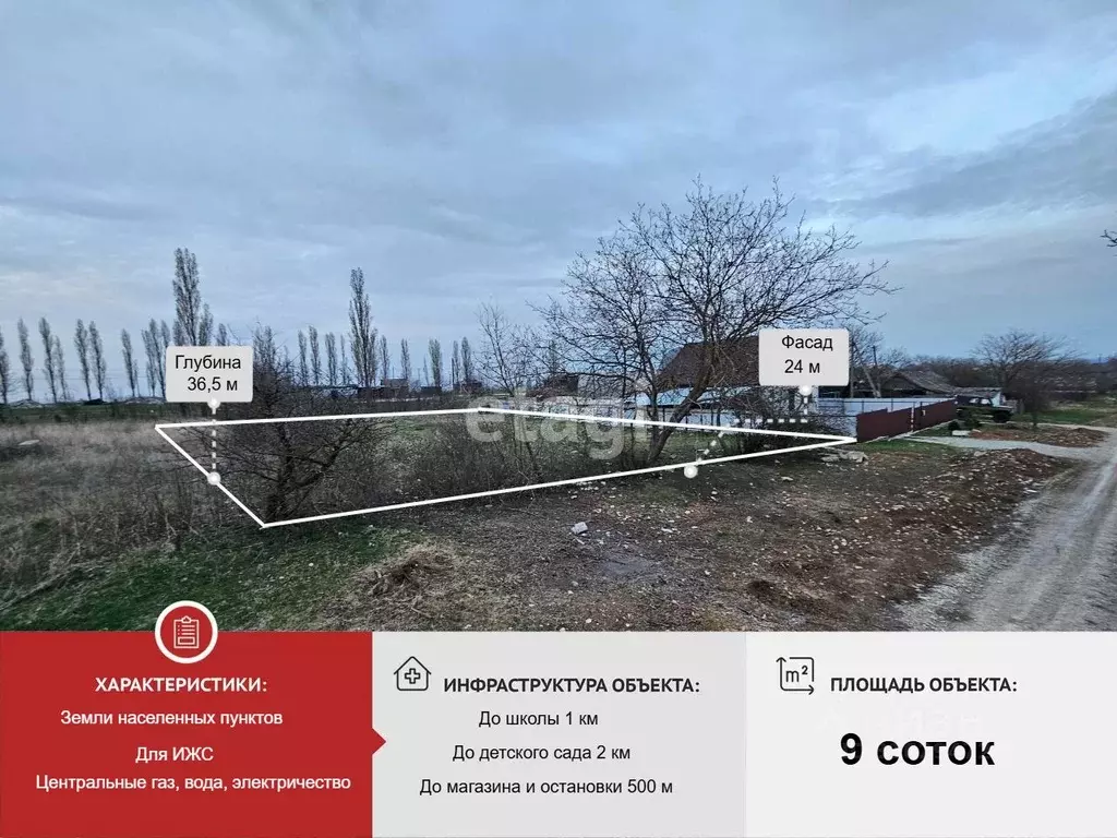 Участок в Краснодарский край, Крымский район, с. Молдаванское Новая ... - Фото 0