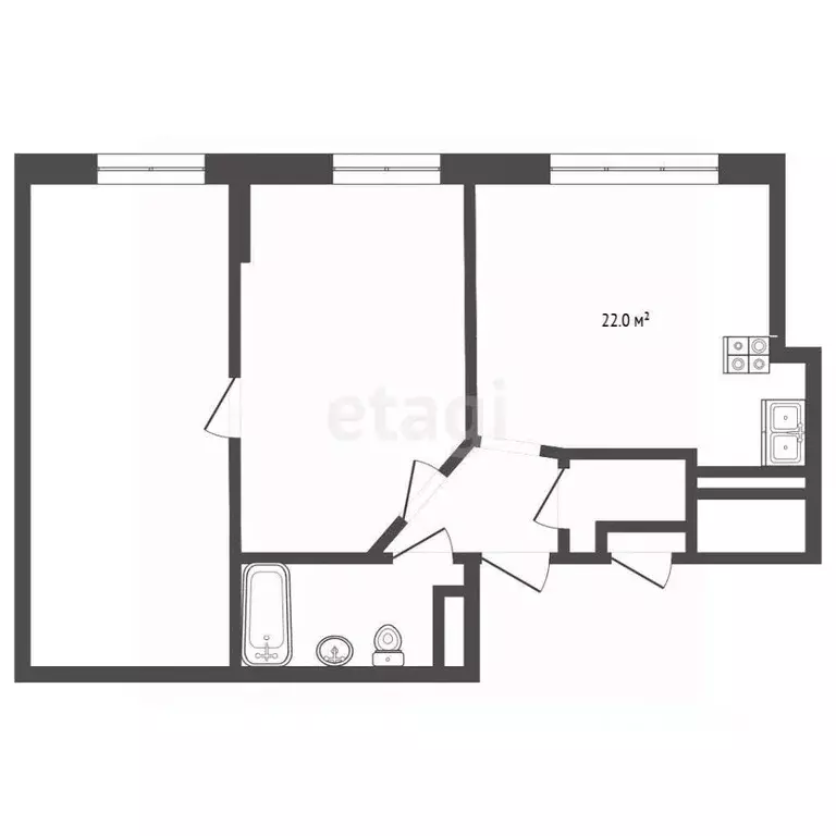 2-к кв. Москва Каширское ш., 65К1 (62.0 м) - Фото 2