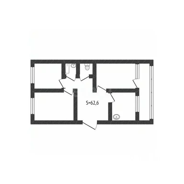 3-к кв. Алтайский край, Быстроистокский район, с. Приобское Приобская ... - Фото 2