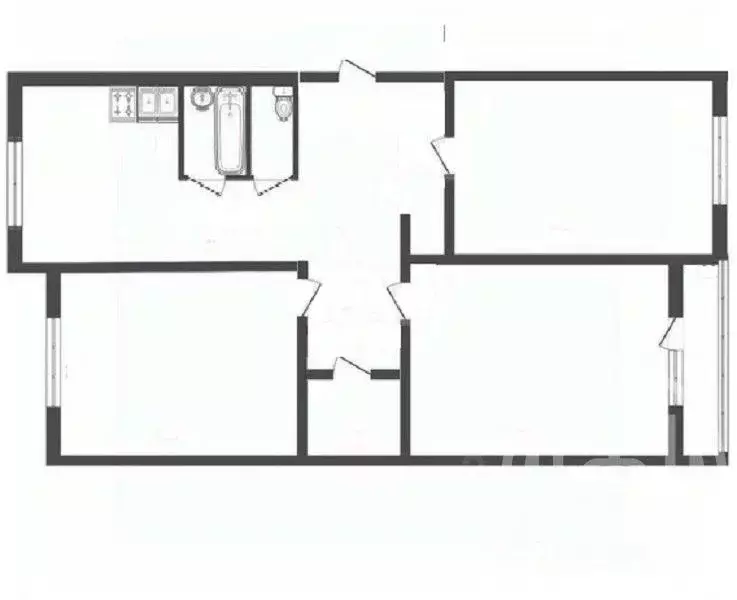 3-к кв. Ленинградская область, Всеволожск Межевая ул., 15 (73.4 м) - Фото 2
