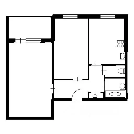 2-к кв. Башкортостан, Уфа ул. Софьи Перовской, 23 (45.3 м) - Фото 2