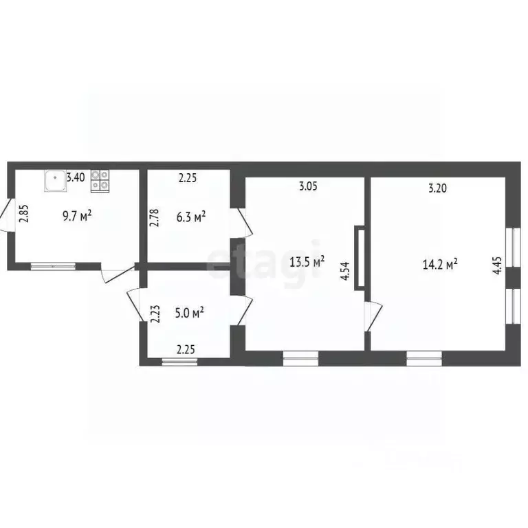 Дом в Крым, Симферополь ул. Битумная (50 м) - Фото 2