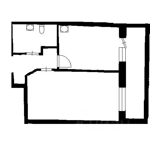 1-к кв. Ленинградская область, Всеволожский район, пос. Бугры бул. ... - Фото 2