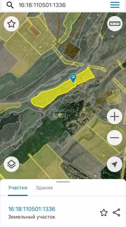 Участок в Татарстан, Елабужский район, Поспеловское с/пос, с. ... - Фото 1