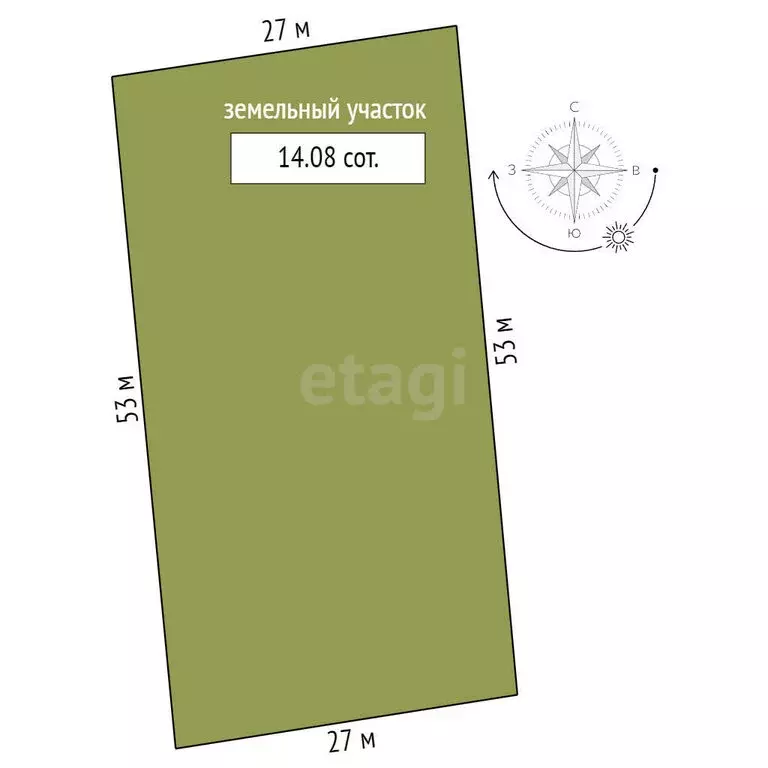 Участок в посёлок Усть-Катунь, Пионерская улица (15 м) - Фото 1