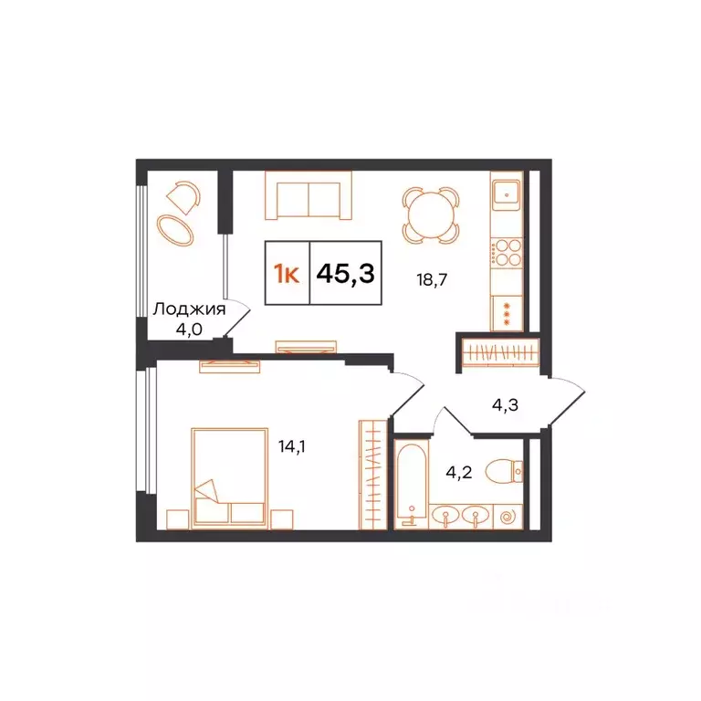 1-к кв. Свердловская область, Нижний Тагил 1-й кв-л, Александровский ... - Фото 1