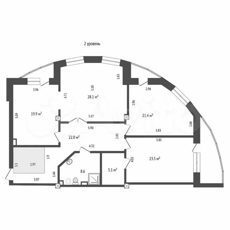 4-к. квартира, 274,4 м, 10/10 эт. - Фото 1