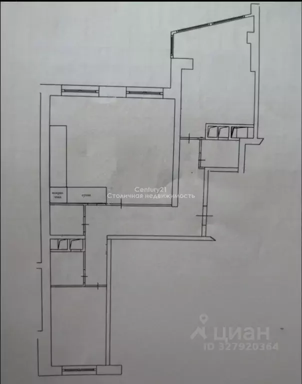 3-к кв. Московская область, Красногорск Вокзальная ул., 17А (85.0 м) - Фото 2