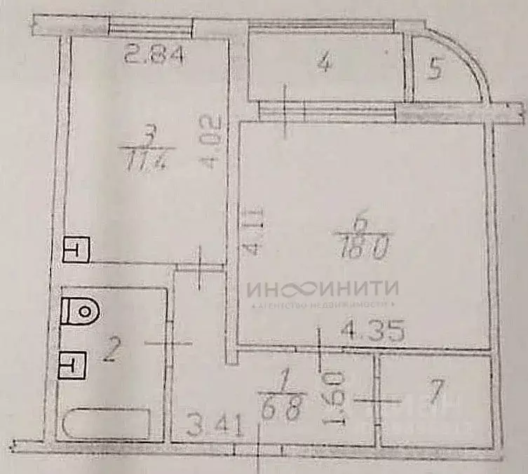 1-к кв. Московская область, Балашиха ВНИИПО мкр, 14 (44.3 м) - Фото 1