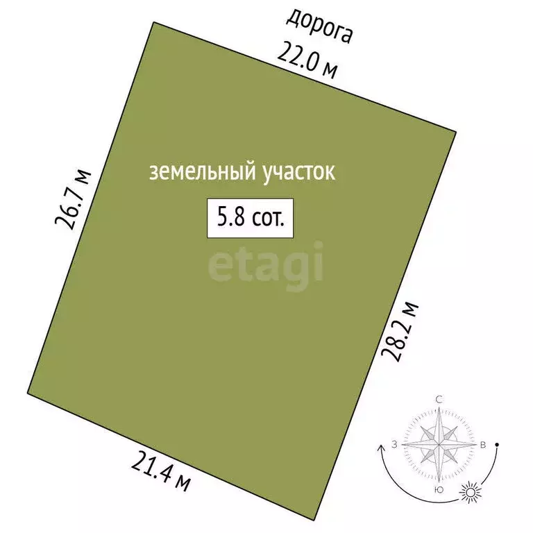 Участок в Тобольск, садоводческое товарищество Дружба, Озёрная улица ... - Фото 0