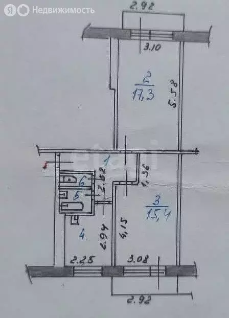 2-комнатная квартира: Новокузнецк, проспект Дружбы, 59 (48.6 м) - Фото 0