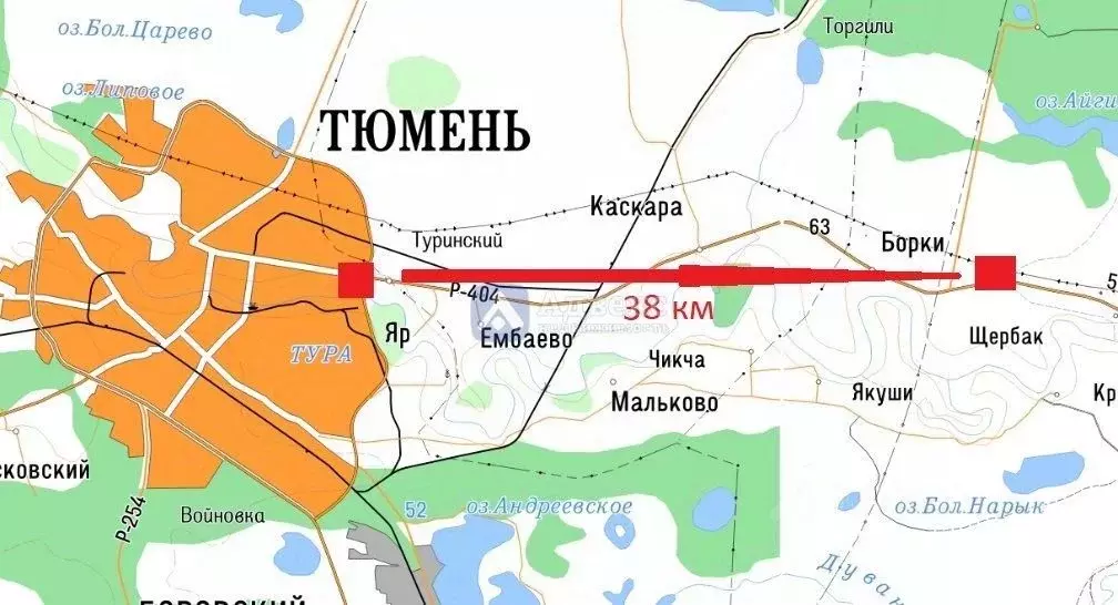 Участок в Тюменская область, Тюменский район, с. Щербак  (7.19 сот.) - Фото 0