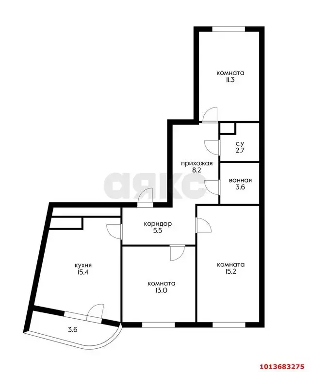 3-комнатная квартира: краснодар, воронежская улица, 47/14 (79 м) - Фото 0