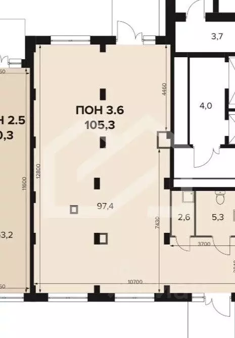 Помещение свободного назначения в Москва Ленинградское ш., 228к5 (105 ... - Фото 2