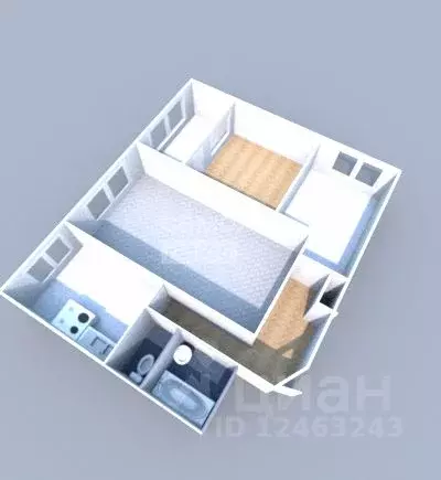 3-к кв. Нижегородская область, Нижний Новгород ул. Героев космоса, 24 ... - Фото 2