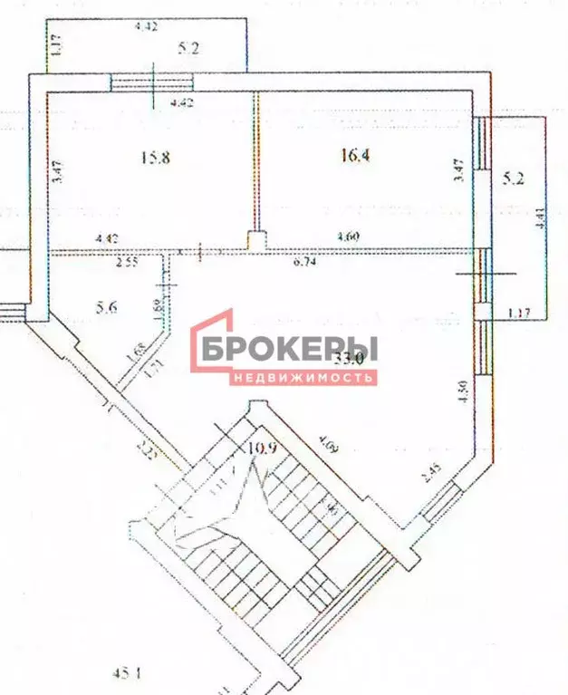 2-к кв. Севастополь проезд Колобова, 11 (70.8 м) - Фото 1