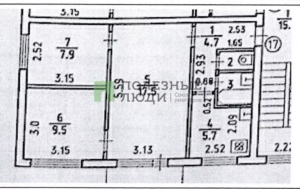 3-к кв. Удмуртия, Ижевск Союзная ул., 87 (48.5 м) - Фото 1