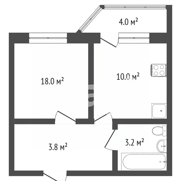 1-к кв. Тамбовская область, Тамбов Свободная ул., 12Б (39.1 м) - Фото 2