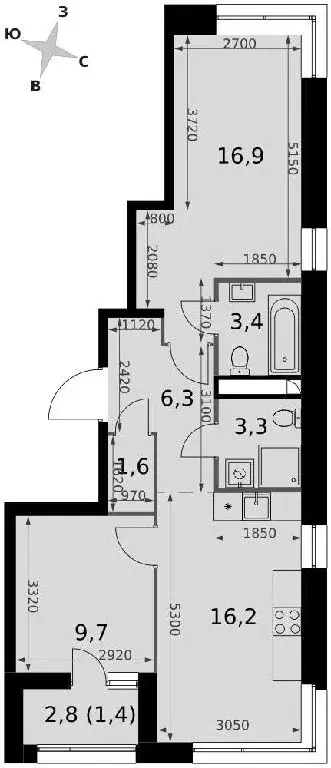 Продается 3-комнатная квартира - Фото 1