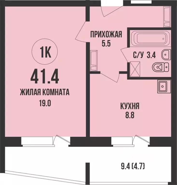 1-к кв. Новосибирская область, Новосибирск Родники мкр, Династия жилой ... - Фото 1