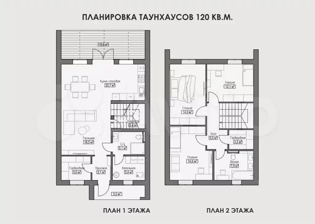 Таунхаус 143 м на участке 3,2 сот. - Фото 0