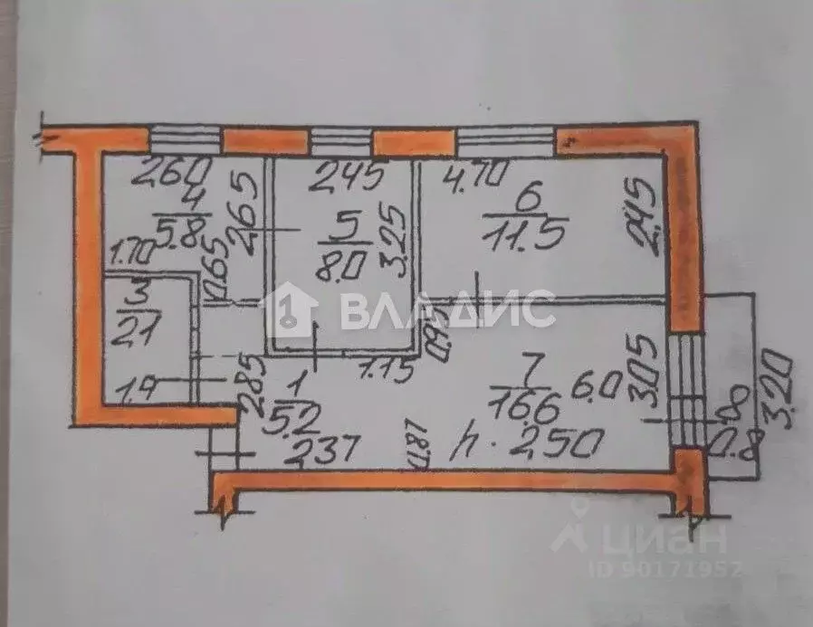 3-к кв. Башкортостан, Стерлитамак ул. Имая Насыри, 9 (51.4 м) - Фото 2