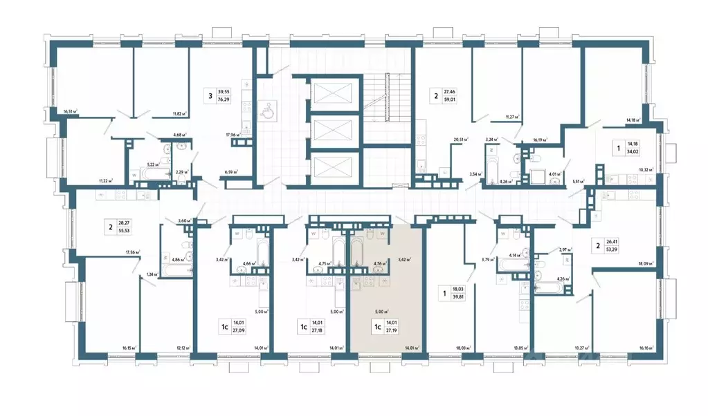 Студия Башкортостан, Уфа 42-й кв-л,  (27.66 м) - Фото 2