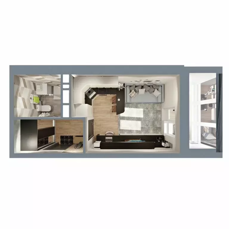 Квартира-студия: Владимир, Сталинградский бульвар, 5 (24.8 м) - Фото 2