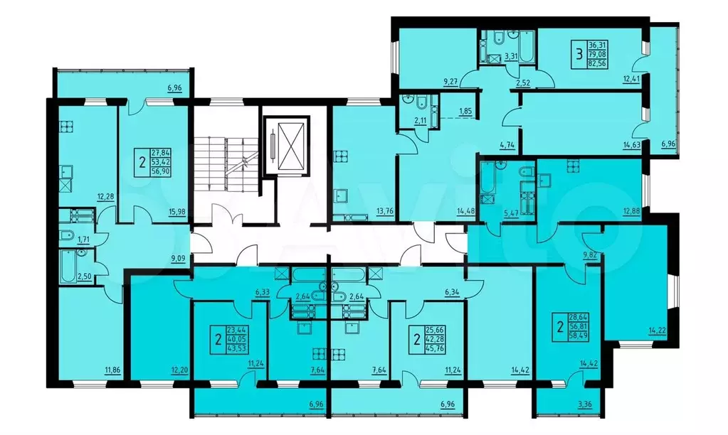 2-к. квартира, 43,5 м, 5/8 эт. - Фото 1