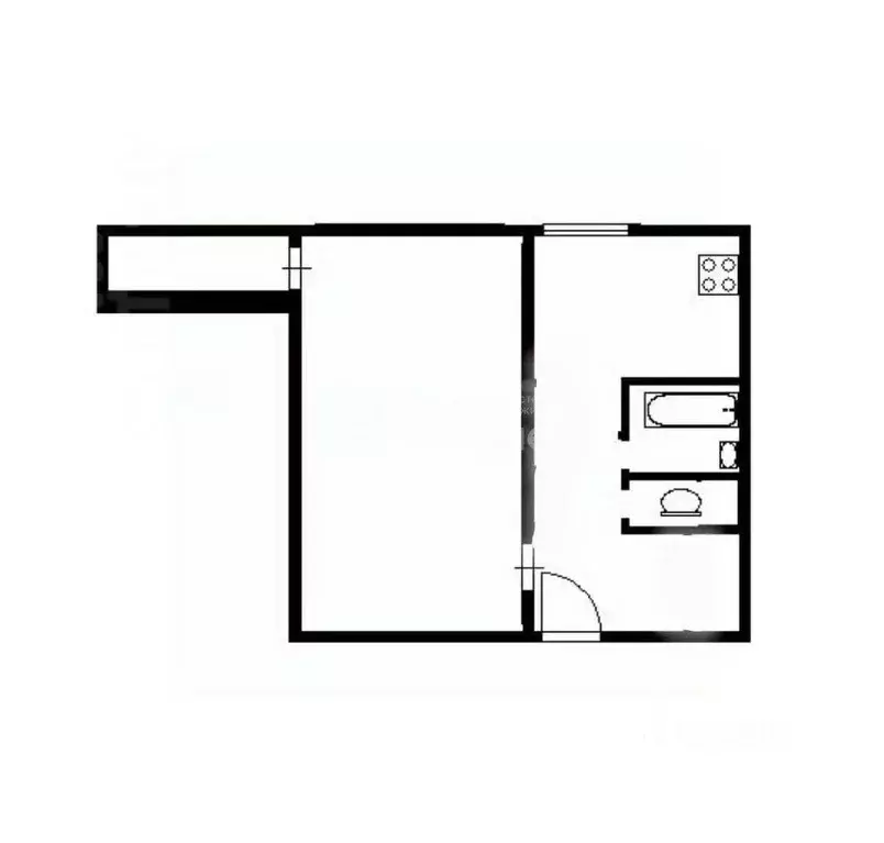 1-к кв. Санкт-Петербург ул. Генерала Симоняка, 7К2 (32.0 м) - Фото 1