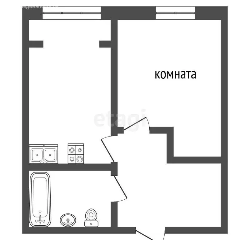 1-комнатная квартира: Ялуторовск, улица Свободы, 238 (36.7 м) - Фото 1