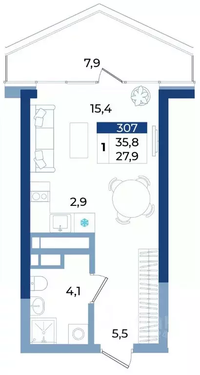 1-к кв. Крым, Алушта ул. Октябрьская, 10 (35.8 м) - Фото 1