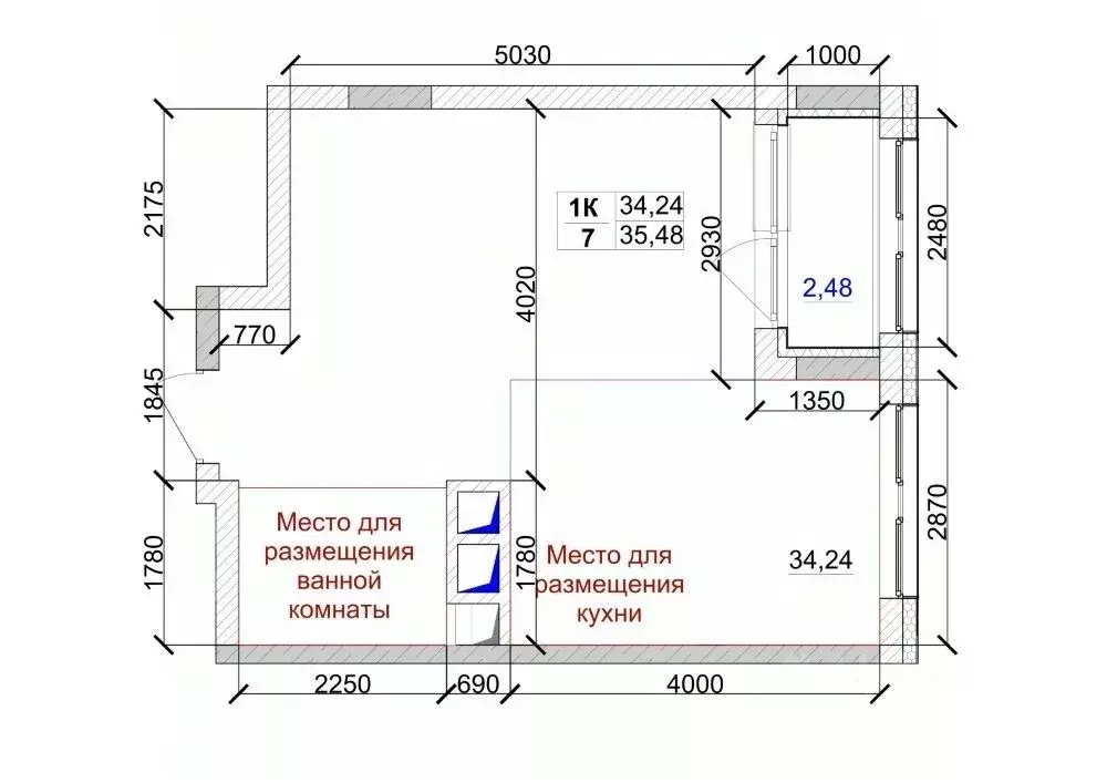 1-к кв. Кемеровская область, Кемерово ул. Дружбы, 9 (35.48 м) - Фото 0