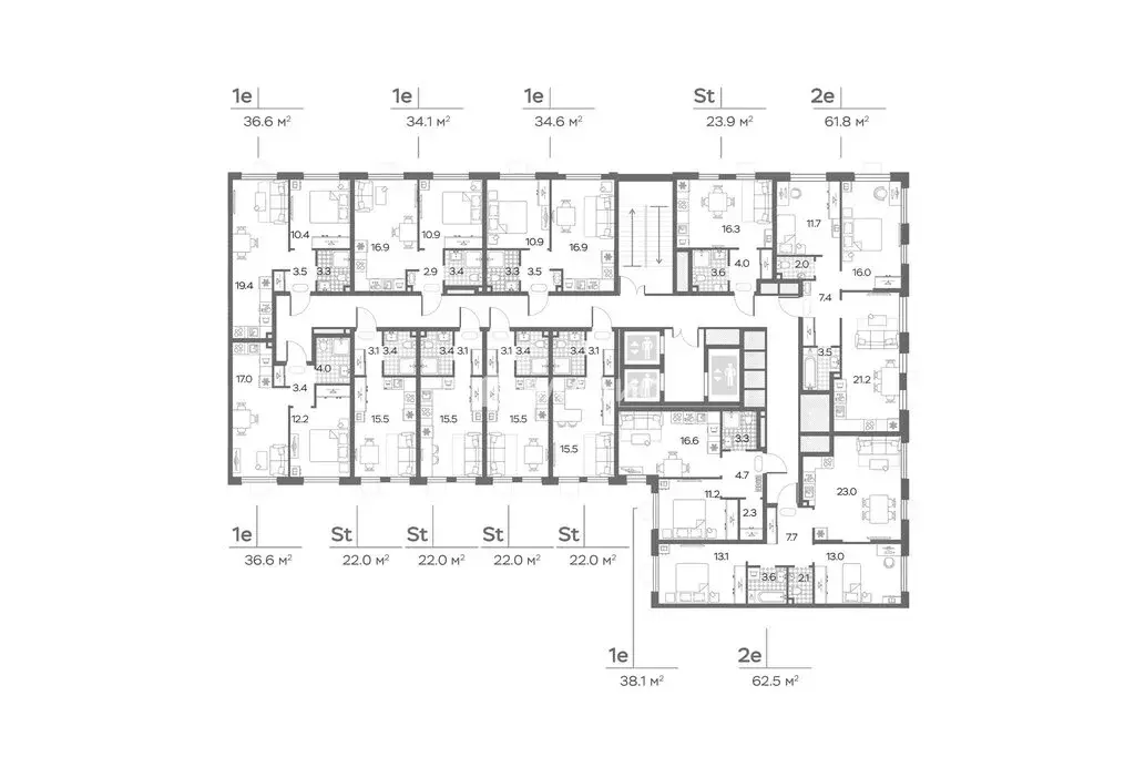 Квартира-студия: Москва, Производственная улица, 19к1 (22 м) - Фото 1