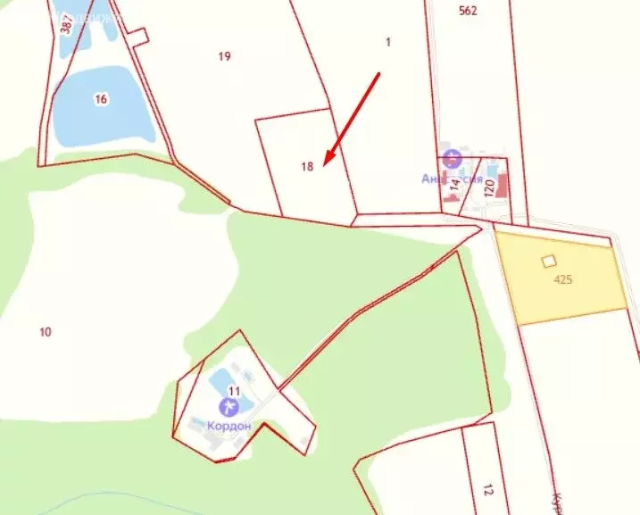 Участок в посёлок городского типа Мостовской, Курортная улица, 2 (200 ... - Фото 2
