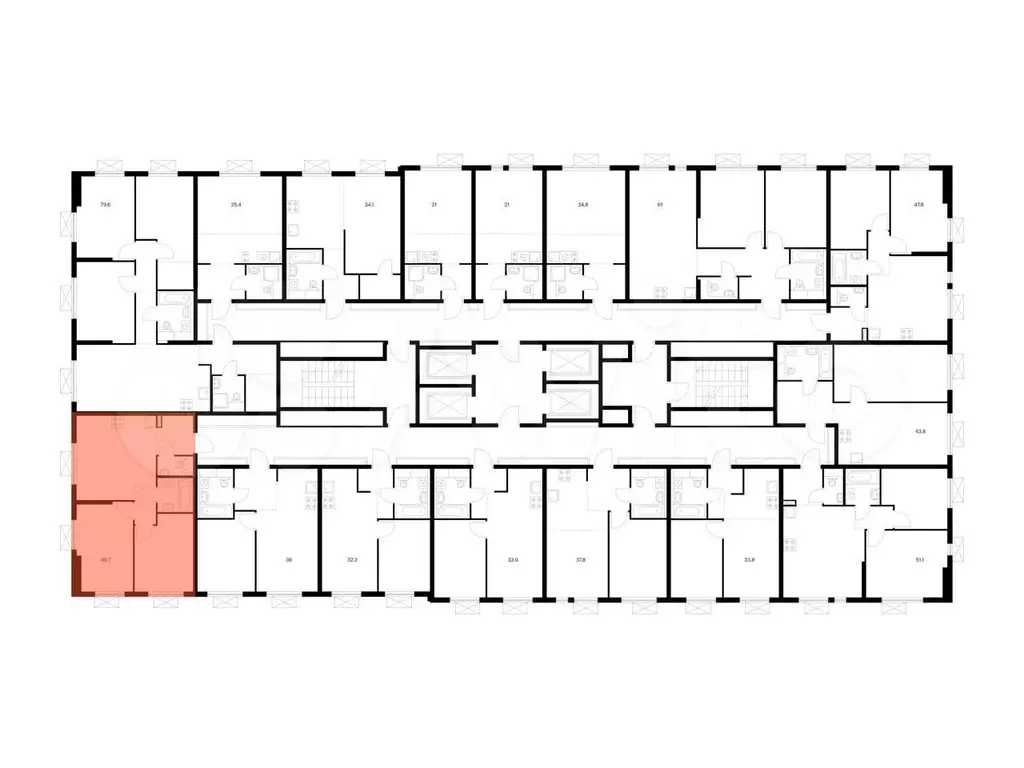 2-к. квартира, 49,7м, 13/24эт. - Фото 0