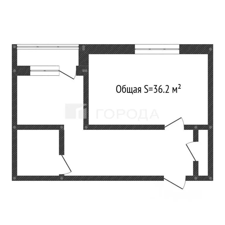 1-к кв. Кемеровская область, Новокузнецк ул. Новоселов, 65 (36.2 м) - Фото 2