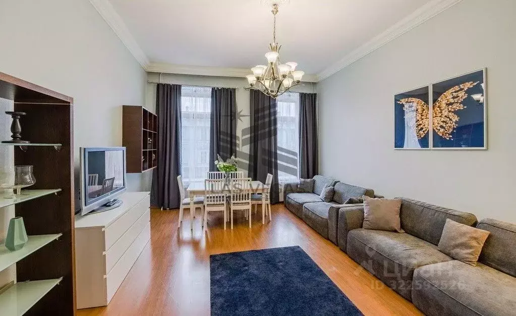 3-к кв. Санкт-Петербург наб. Реки Фонтанки, 29/66 (100.0 м) - Фото 1