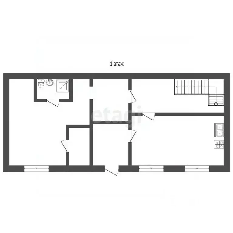 Дом в Крым, Сакский район, Штормовское с/пос, с. Поповка ул. ... - Фото 2