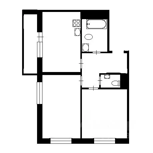 2-к кв. Санкт-Петербург Октябрьская наб., 44 (56.7 м) - Фото 2