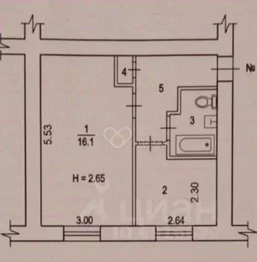 1-к кв. Волгоградская область, Волгоград Рабочий поселок Водстрой ... - Фото 2